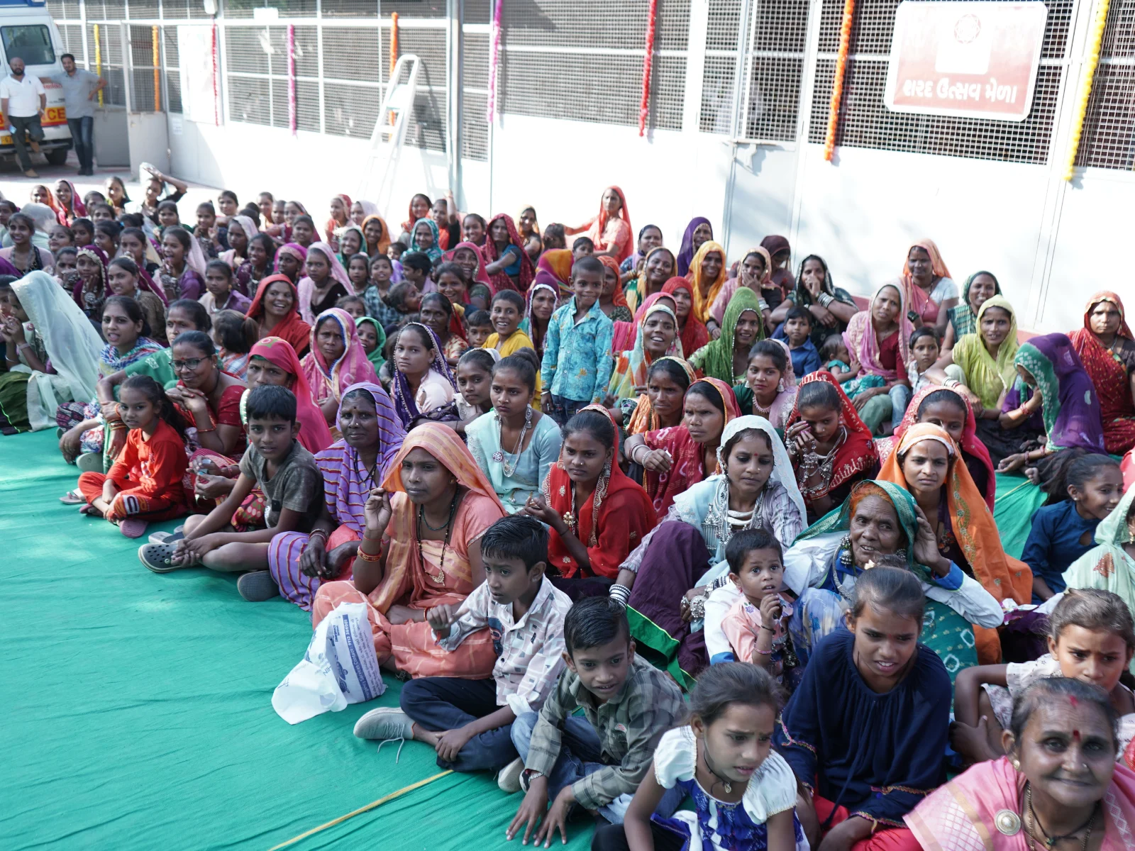Community outreach and social assistance drives in rural Gujarat