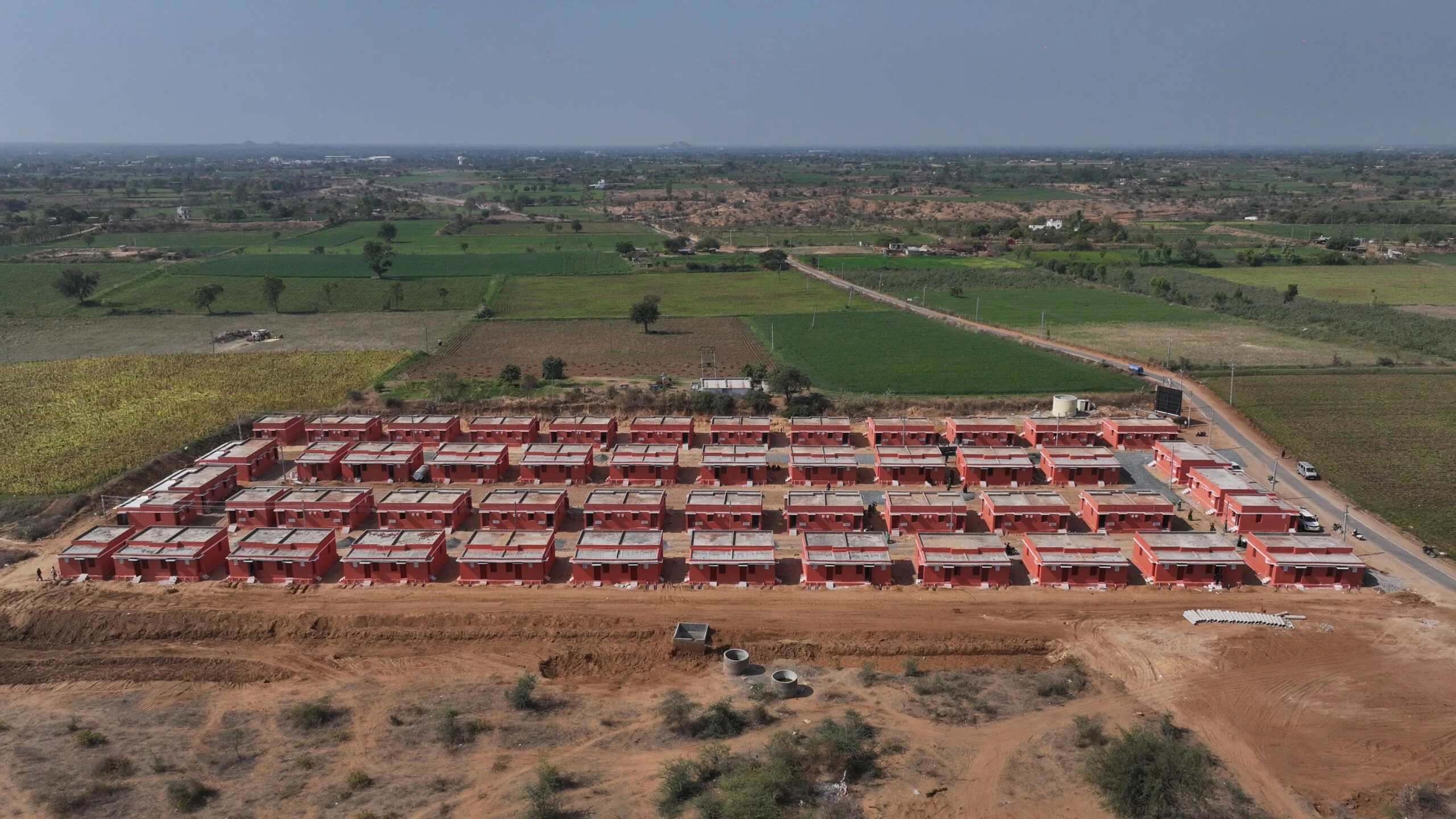 Completed housing colony built by SSSK in Ambaji