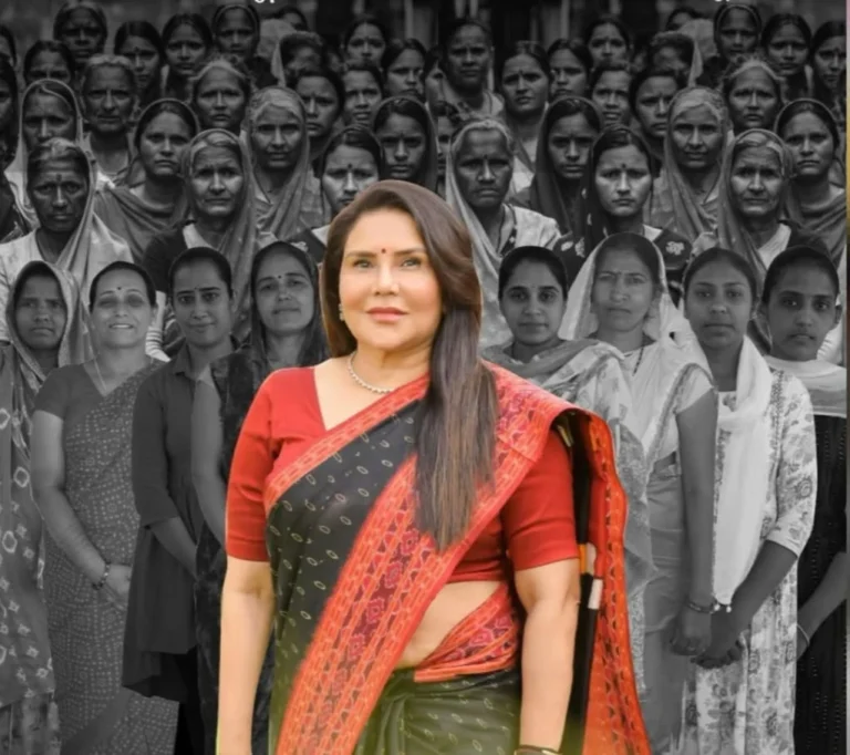 Mrs. Usha Agarwal leading women empowerment initiatives that support rural and tribal women through Shree Shakti Seva Kendra in Gujarat.