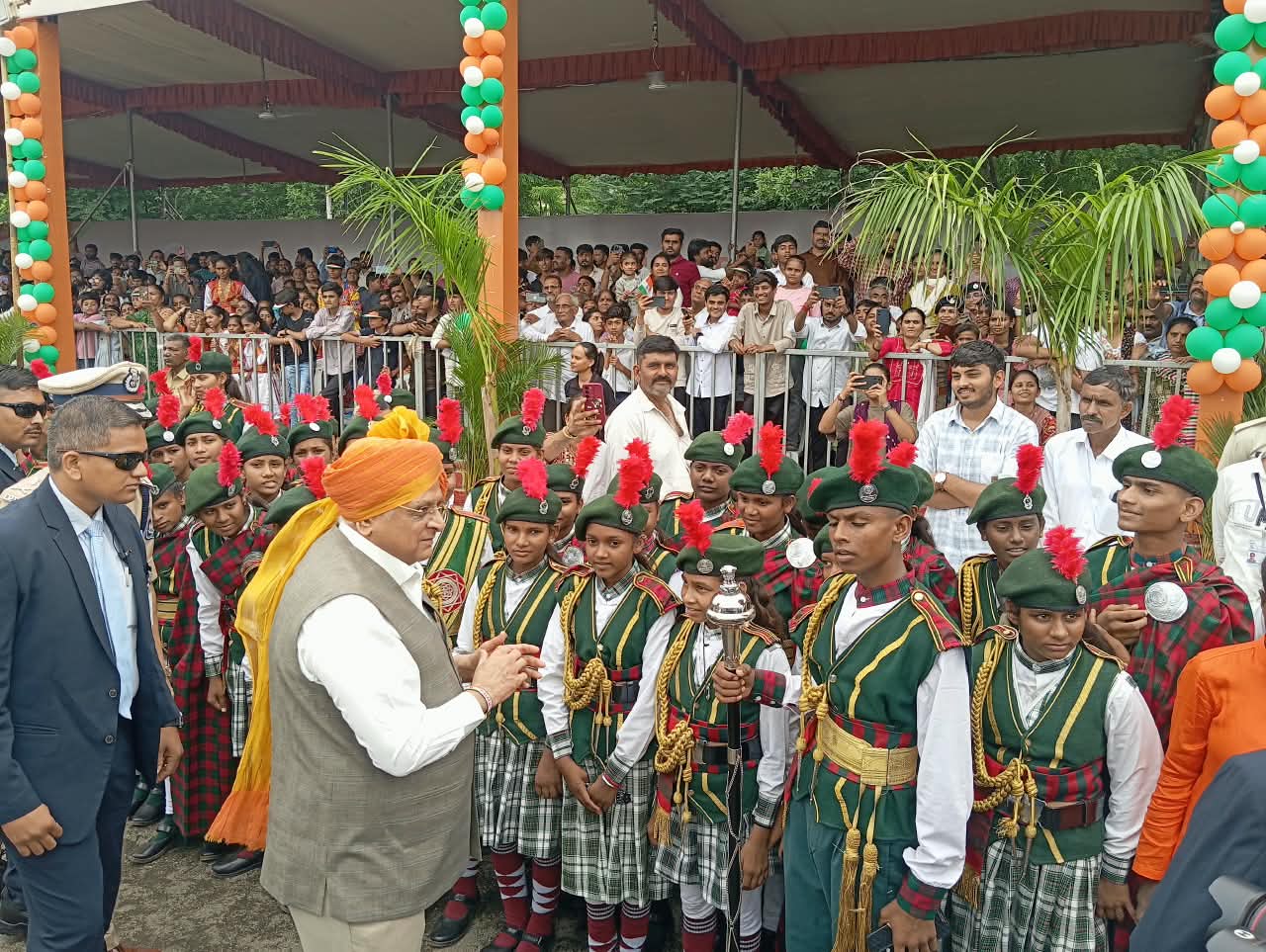 Shree Shakti Bagpiper Band members performing on stage