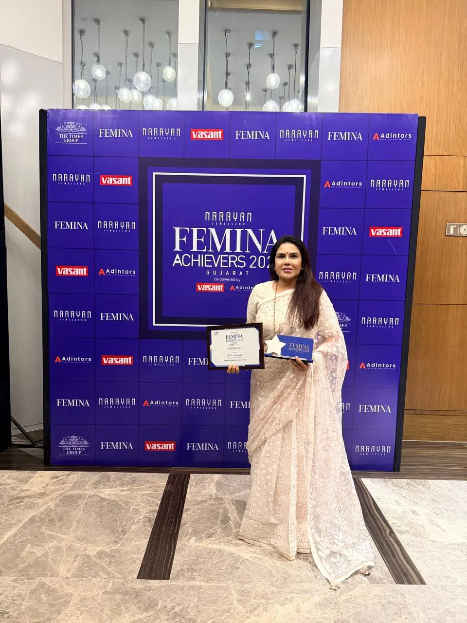 Our Founder Usha Agarwal honoured at Femina Achievers 2026 for Excellence in Social and Community Services