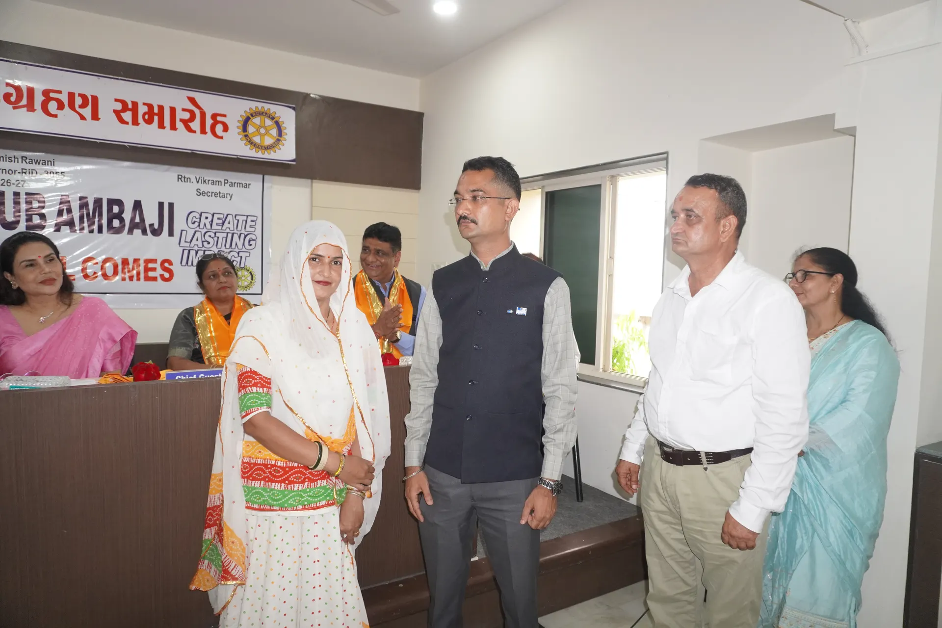 Usha Agarwal with Rotary members during Honorary Recognition 2026–2027 - moment 4